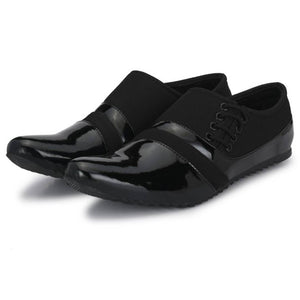 Elegant & Stylish Black Patent Casual Shoes For Men