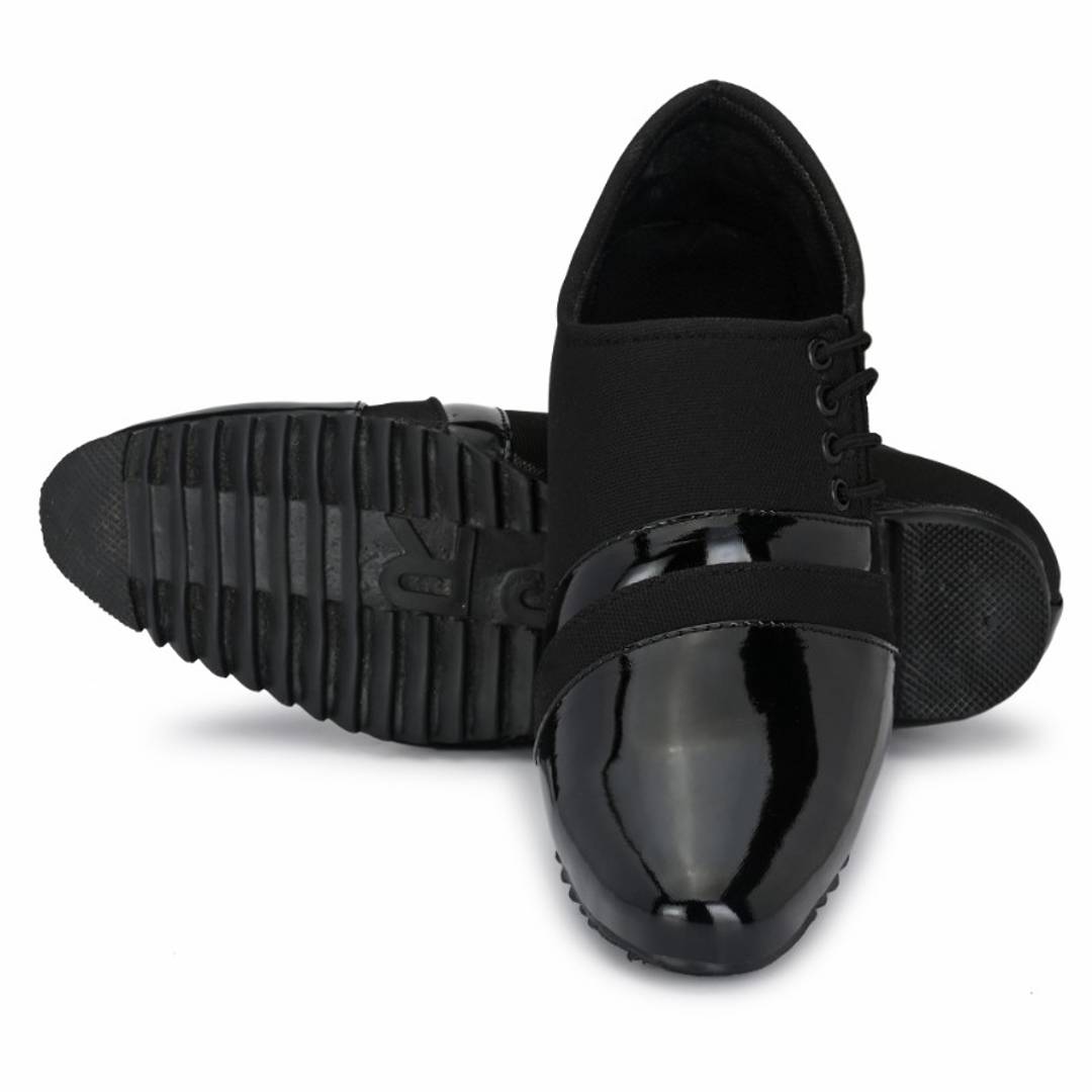 Elegant & Stylish Black Patent Casual Shoes For Men