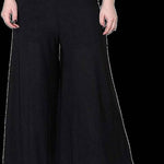 Elite Multicoloured Synthetic Women Palazzo(Set Of 3)