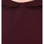 Women's Crepe Maroon Casual Top