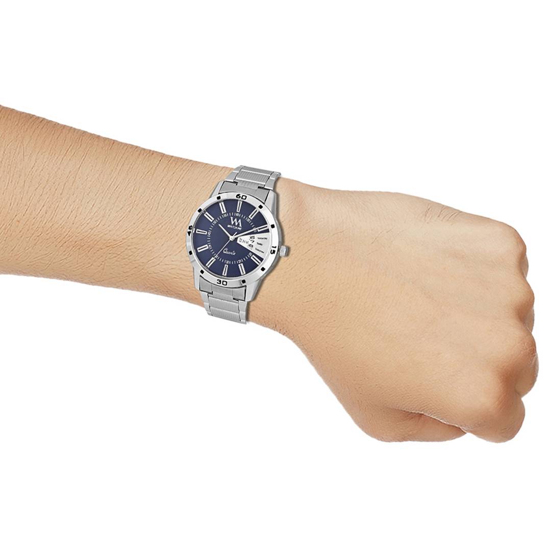 Men's Stylish Blue Metal Analog Watches