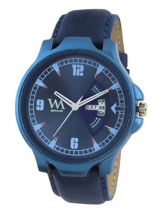 Men's Stylish Blue Synthetic Leather Analog Watches