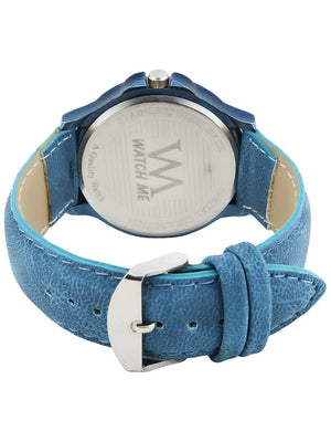 Men's Stylish Blue Synthetic Leather Analog Watches