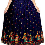 Jaipuri print Cotton Designer A-line Skirt.