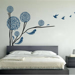 Beautiful Blue Tree Wall Stickers