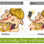 Lord Ganesha Taking Selfie Wall Stickers