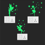 glowing cute Fairy switch Stickers