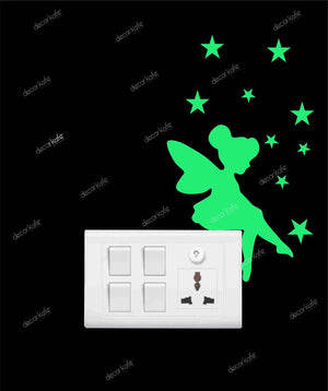 glowing cute Fairy switch Stickers