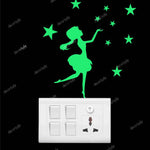 glowing cute Fairy switch Stickers