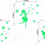 glowing cute Fairy switch Stickers