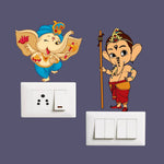 Switch Board Sticker - Decorative Little Ganesha Wall Decorative - Switch Panel Stickers