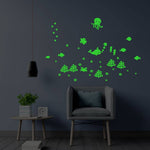 Night Glow - Radium Glow in The Dark - Night Glowing Wall Stickers