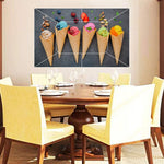 Waterproof Kitchen Creamy Waffles wall sticker Wallpaper/Wall Sticker Multicolour - Kitchen Wall Coverings Area (61Cm X92Cm)