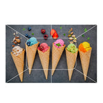 Waterproof Kitchen Creamy Waffles wall sticker Wallpaper/Wall Sticker Multicolour - Kitchen Wall Coverings Area (61Cm X92Cm)