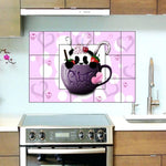 Waterproof Kitchen Cute Cocoa wall sticker Wallpaper/Wall Sticker Multicolour - Kitchen Wall Coverings Area (61Cm X92Cm)