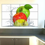 Waterproof Kitchen Healthy Apples wall sticker Wallpaper/Wall Sticker Multicolour - Kitchen Wall Coverings Area (61Cm X92Cm)