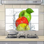 Waterproof Kitchen Healthy Apples wall sticker Wallpaper/Wall Sticker Multicolour - Kitchen Wall Coverings Area (61Cm X92Cm)