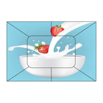 Waterproof Kitchen Milky strawberries wall sticker Wallpaper/Wall Sticker Multicolour - Kitchen Wall Coverings Area (61Cm X92Cm)