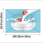 Waterproof Kitchen Milky strawberries wall sticker Wallpaper/Wall Sticker Multicolour - Kitchen Wall Coverings Area (61Cm X92Cm)
