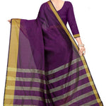 Multicoloured Cotton Silk Woven Design Saree with Blouse piece
