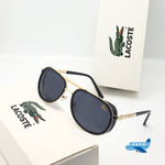 Fancy Black Polycarbonate Lens To Gold Frame Branded For Men's & Women's 7A Quality With Box Packing Sunglasses