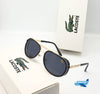 Fancy Black Polycarbonate Lens To Gold Frame Branded For Men's & Women's 7A Quality With Box Packing Sunglasses