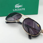 Fancy Black Polycarbonate Lens To Gold Frame Branded For Men's & Women's 7A Quality With Box Packing Sunglasses