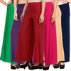 Pretty Solid Polyester Women Palazzo (Set Of 6)