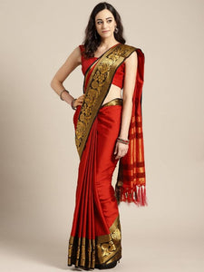 New Design  Cotton Silk Saree with Blouse piece