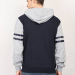 Men's Multicoloured Loopknit Fleece Self Pattern Hoodies (Pack of 2)