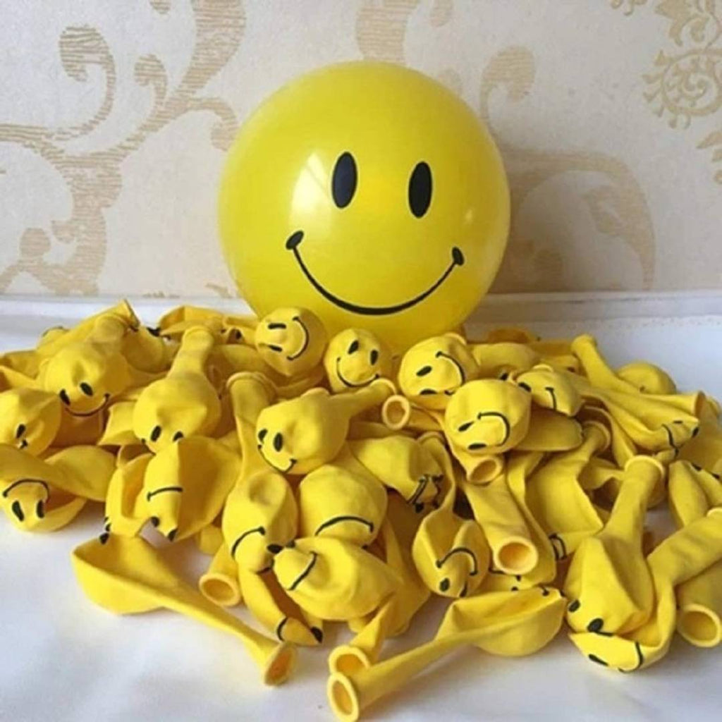 25 Balloons Smiley Face Emoji Latex Balloon Wedding Birthday Favors Decoration Baby Shower Kid Gift Emoji Balloons