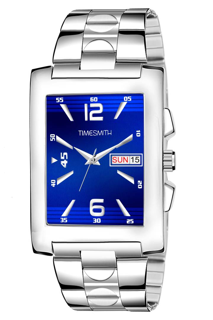 Timesmith Blue Steel Day Date Watch for Men