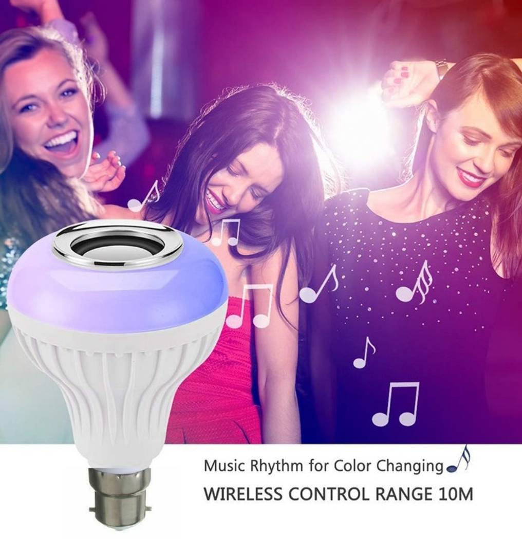 LED Music Bulb With Bluetooth Speaker Light Bulb Colorful Lamp With Remote Control For Home, Bedroom, Living Room, Party Decoration