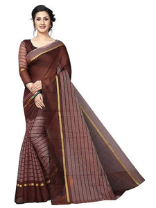 Women's Beautiful Cotton Saree with Blouse piece