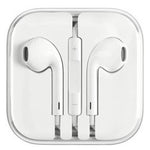 Stylish White High Bass in-ear Wired Headset with Mic
