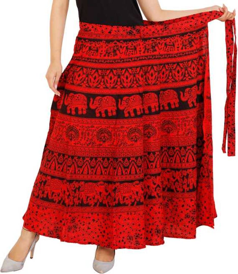 Women's Jaipuri Print Cotton Long Skirt