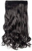 5 Clips in Natural Black Wavy Casual Hair Extension for Womens (26Inchs)
