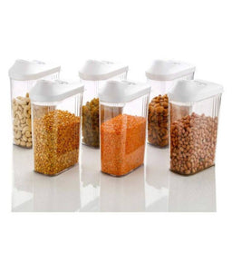 Easy Flow Polyproplene Dal Container Set of 6 (1100 ml)