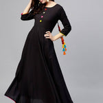 14KG Rayon Long Anarkali Solid Gown