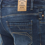Men's Blue Denim Slim Fit  Mid-Rise Jeans