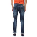 Men's Blue Denim Slim Fit  Mid-Rise Jeans