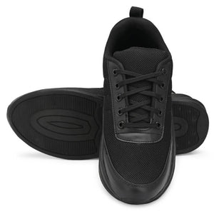 Stylish Black Mesh Sports Sneakers Shoes For Mens