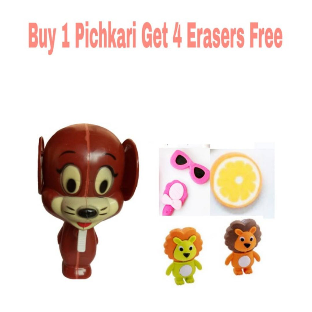 Buy 1 Pichkari and get 4 Erasers free