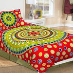 BUY 1 GET 1 FREE Jaipuri Printed Cotton Single Bedsheet With 2 Pillow Covers