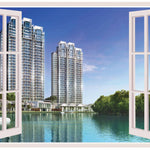 Wall Stickers for Bedroom Kitchen Home Decor Window Illusion (22X30Inches)