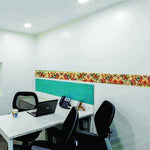  Floral Design Design Vinyl Oil Proof and Waterproof Self Adhesive Wall Tile Decals Sticker