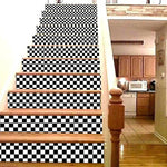 Black & White  Blocks Texture Design Vinyl Oil Proof and Waterproof Self Adhesive Wall Tile Decals Sticker