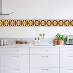 Oil Proof and Waterproof Self Adhesive Vinyl Tile Sticker 25cm x 184 cm