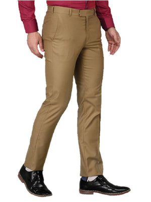 Khaki Slim Fit Formal Trouser