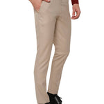 Light Brown Slim Fit Formal Trouser